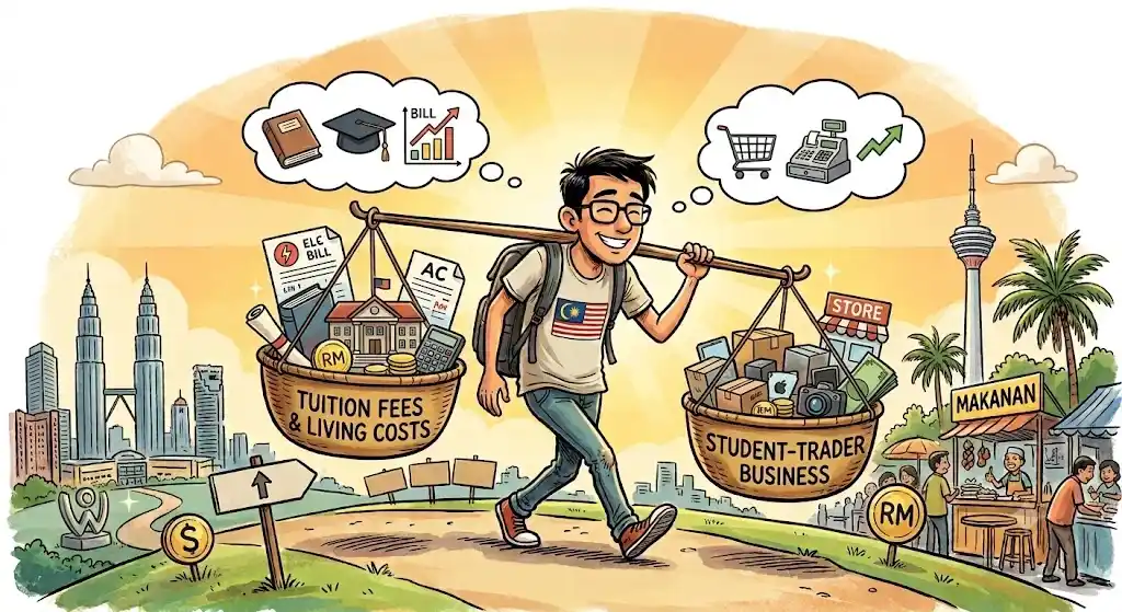 تكاليف المعيشة في ماليزيا مع السكن والطعام والمواصلات والخدمات للطلاب.