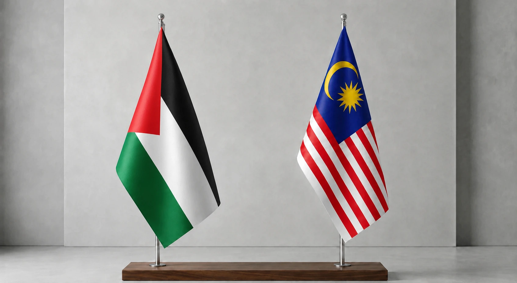 الجامعات الماليزية المعتمدة في فلسطين 2026 مع علمي فلسطين وماليزيا في تصميم يعبر عن التعاون التعليمي.